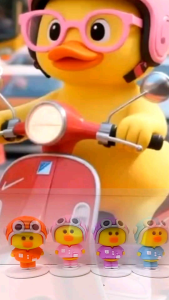 PAJANGAN DASHBOARD BEBEK HELM LUCU