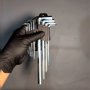 Kunci L Set 9 PCS Crome - Vanadium - Steel Hex Key Wrench Tools Pas Ukuran 15 2 25 3 4 5 6 8 10 mm