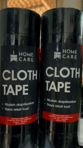 cloth tape homecare 2" isolasi kain jilid hitam 2" homecare Isolasi HomeCare isolasi kain 2 Lakban Homecare Solasi Homecare Lakban hitam Homecare 2"