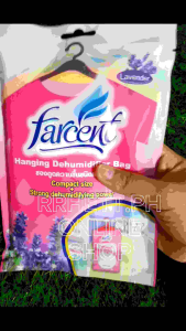rrhett.ph RS# FARCENT MOISTURE ABSORBER LAVENDER CHARCOAL SCENT HANGING DEHUMIDIFIER BAG