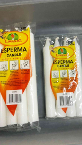Liwanag Esperma White Candle E#18 and E#16 || Kandila Sold per pack 16 inches and 18 inches white Candle
