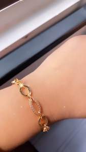 Gelang Xuping Rantai Polos Berlian Lapis Emas CXA30