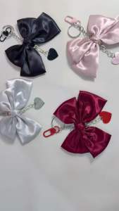 Keychain Tiny Ribbon Love Cute Gantungan Hp Tas Kunci y2k Korea Bagcharm kawai pretty