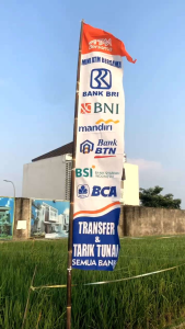 UMBUL-UMBUL ATM BERSAMA UKURAN : 90 X 400 CM