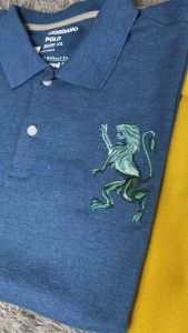 Kaos polo shirt giordano bordir singa 3dimensi/polo shirt napoleon 3d lengan pendek /baju kerah giordano bordir singa napoleon 3 Dimensi/baju kerah cowok logo singa 3D terbaru