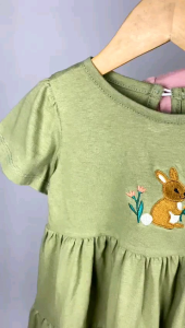 Dress Anak Lucuna Rabbit Size 1-5 Tahun - Dress Rabbit Anak Lucuna