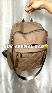 Rania Tas Ransel Wanita Dewasa Motif Jait Jait Multifungsi Fashion Terbaru Ala Korean Style | Tas Punggung Perempuan Bahan Cocoly Nilon Tersedia 4 Ruang | Backpack Cewek New Arrival
