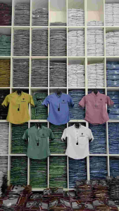 Aqmarstore11 - Baju Koko Warna Hijau Wardah & Koko Kurta Cobana Couple Ayah & Anak