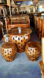 ชุดอาหารไม้สัก ชุดโอ่ง ชุดรับแขก