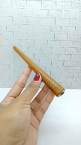 once pipa klokotan kayu kelor emas model lancip D28