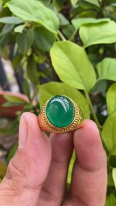 CINCIN BATU ZAMRUD ZAMBIA SUPER MEWAH MINIMALIS ELEGAN