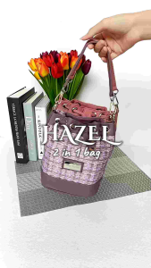 Tas Serut Hazel Biru: Handbag Slingbag 2 Tali