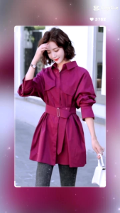 TM 34400 Atasan Monroe Coat Midi Import: Ukuran & Kualitas Terbaik