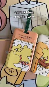 Byjolyn Frog Card Holder - 3 Adorable Designs for Work & Travel - Compact & Stylish - Holds 2 Standard Cards - Perfect for Organizing Essentials