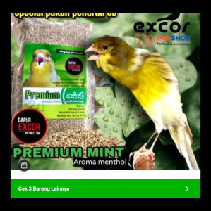 Pakan Penurun Birahi Kenari Premium Mint Dapur exCor 500gr