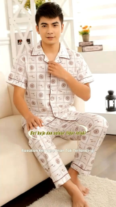 Men Pajamas Good Quality 1set Ready Stock