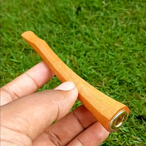 Once kayu cendana lokal motif segi model lengkung lubang multi panjang ±12 cm bisa COD