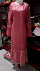 GAMIS BRUKAT MODEL TERBARU 2023/Maxi Humaira/Gamis brukat Wanita Dewasa