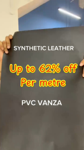 Premium PVC VANZA Sofa Cushion Cover 1.0mm Dark Chocolate - Modern Office Home Decor