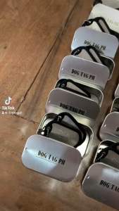Black Rubber Dog Tag