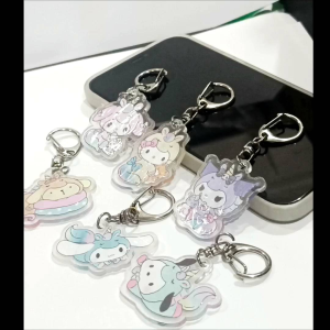 Gantungan Kunci Akrilik Sanrio Kartun Lucu Cute Acrylic Keychain