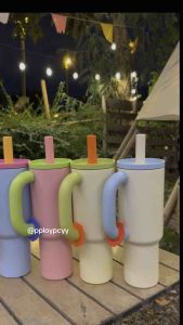 (🍒พร้อมส่งจากไทย🍒) แก้วเก็บความเย็น รุ่นมีหลอดและที่ครอบหลอดกันหก คว่ำได้ไม่หก เก็บอุณหภูมิร้อน 1200ml สแตนเลสแท้ 316 พร้อมหลอด แก้วเยติ