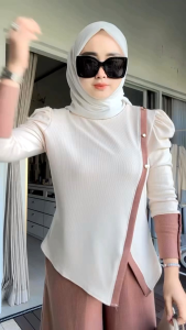 Setelan Kulot Knit Import || Oneset Celana Kulot Wanita Knit || Baju Setelan Wanita Modern Terlaris