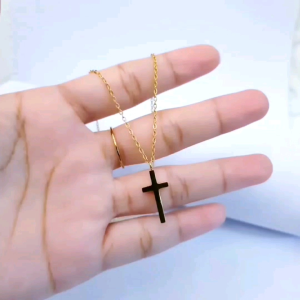 Xp.id - Kalung Salib Titanium Anti Karat Rantai Nuri Simple
