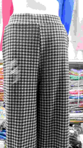 Cullotes Houndstooth Knitt Pants Premium Fit XXL - Celana Kulot Wanita Motif Houndstooth Knitt - Celana Panjang Wanita Hight Waist Motif Jumbo - Celana Kulot Lebar Kasual Kekinian
