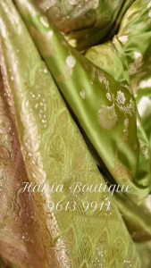 Beautiful Satin Silk Saree with Swarovski work Stone Work & Matching Blouse Piece Festivewear 2026 Saree Collections