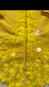Kebaya Encim ANAK MELATI Polos / Kebaya Anak Bordir Usia 4-9 Tahun