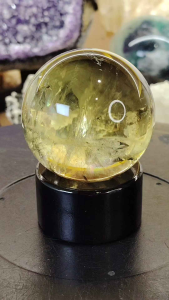 Natural Namibia Super High Grade Citrine Crystal Ball Ornament CTB02 #Citrineball