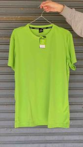 T-6401 เสื้อกีฬาสีล้วน เสื้อกีฬาแขนสั้น ผ้าไมโคร นุ่มสบาย ระบายอากาศได้ดี