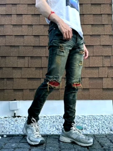 กางเกงทรงเดฟสกินนี่เป้ากระดุม