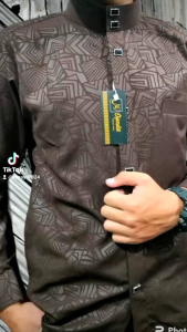 Koko Sultan Embos terbaru koko dewasa tangan panjang barang ready