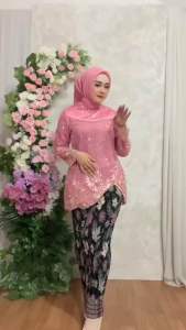 Setelan Tunik Tille Fuji / Kebaya Pesta / Kebaya Modern / Kebaya Wisuda