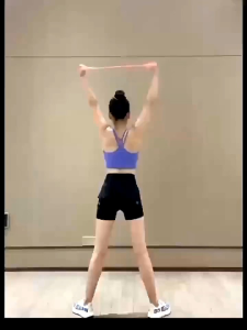 Tali Pelatih Kebugaran Stretching Tali Yoga Elastis Peregangan Senam Gym Portable