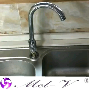 Water Filter Stainless Crome Sambungan Kran Air Fleksibel 360° Derajat Washtafel Cuci Piring