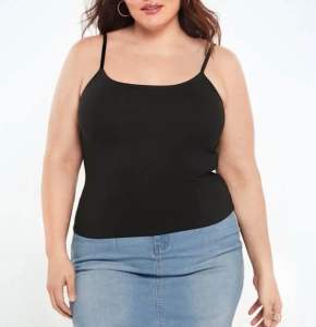 Plus Size Sleeveless Crop Top - MICA