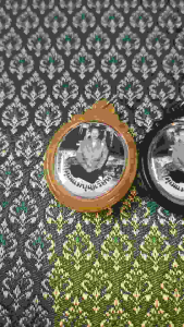 K665 ล็อกเก็ต รูปเหมือน แม่ชีบุญเรือน คุณแม่ชีบุญเรือน โตงบุญเติม กรอบพลาสติกกันน้ำ ขนาด 4.0x2.5 ซม.