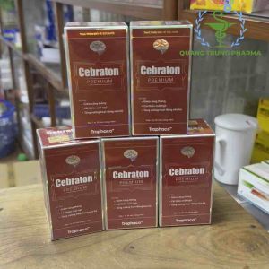 Viên Uống Bổ Não Cebraton Premium Traphaco Hỗ Trợ Tăng Tập Trung Giảm Căng Thẳng Đau Đầu Và Cải Thiện Mất Ngủ