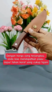 PISAU TULANG SURVIVAL + COVER SARUNG PENUTUP