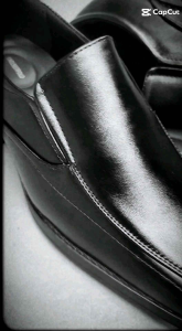 Chelseapolo mens formal office working shoe black 58-2 / kasut kerja