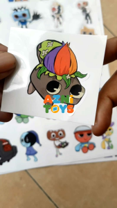 DANDYS WORLD Roblox STICKER Set Isi 30pcs STIKER TEMPELAN ASTRO TISHA GOOB BOXTEN COSMO DANDY VEE GIGI