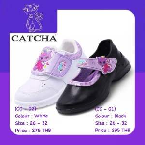 CATCHA แคทช่า รองเท้านักเรียนอนุบาลหญิง รุ่น Magic Cat (CC-01)(CC-02)