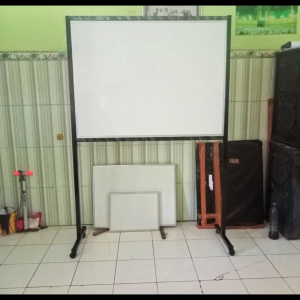 Papan Tulis Whiteboard Full Standing Besi 90x120 cm