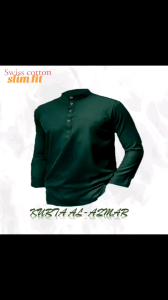 KURTA SLIM FIT LENGAN PANJANG SWISS COTTON EKSKLUSIF PEMBORONG & PERUNCIT