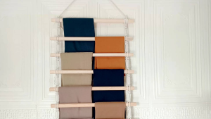 Gantungan Hijab 6 Susun / Ladder Hanger Baju Sajadah Mukena Aesthetic Panjang Kayu 50 cm