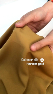 Per 50 cm Kain Memora Kain Calamari Silk Kain Arab Bahan Dress Syar’i Hijab Khimar Kerudung Lebar 150 cm