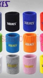 ปลอกข้อมือซับเหงื่อ Aolikes ของแท้ 100% ของแท้ต้องปัก แบรนด์ Aolikes